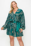 Plus size Sequin Romper