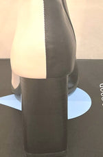 black and white boot