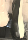 black and white boot