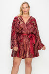 Plus size Sequin Romper