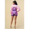 [SET] Printed Button Front Top & Shorts
