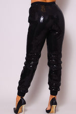 GLAMOROUS HOLIDAY SEQUINS JOGGER PANTS