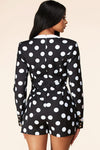 Polka Dot Long Sleeve Romper