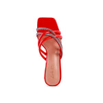 PARISIAN CUT OUT HEEL DIAMANTE SANDALS