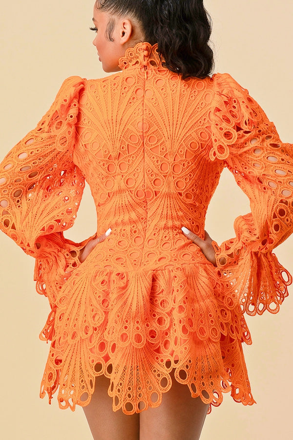 orange dress