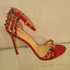 New Charming Women Open Toe Ankle Strap Stiletto High Heel Dress Sandals Elegant Wedding Party Shoes