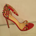 New Charming Women Open Toe Ankle Strap Stiletto High Heel Dress Sandals Elegant Wedding Party Shoes