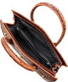 Ostrich Embossed Large Satchel Set
