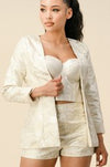 JACQUARD SHORT PANTS SET