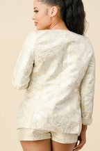 JACQUARD SHORT PANTS SET