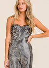 SOLID SEQUIN SKINNY LEG JUMPSUIT