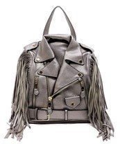 Motorcycle Jacket Fringe Backpack LY