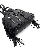 Motorcycle Jacket Fringe Backpack LY