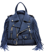Motorcycle Jacket Fringe Backpack LY