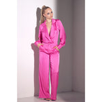 2 PC Bodysuit and Pant Satin Set