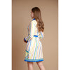 Multi Stripe Button Front Shirt Dress