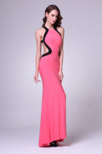Halter Neck Sheath Shape Long Evening Dress CD8110