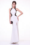 Halter Neck Sheath Shape Long Evening Dress CD8110