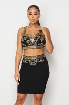 RHINESTONE 2 PIECE SET