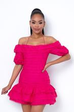 Priscilla Mini Dress - Magenta