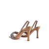 HIGH SOCIAL DIAMANTE BRAIDED TRAP SANDALS