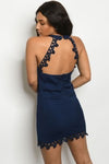 NAVY BLUE MINI DRESS