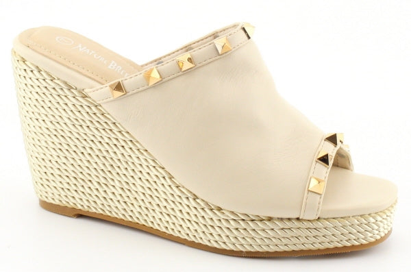 WOMENS PLATFORM SLIDE WEDGE SANDALS