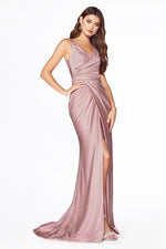 Sleeveless V-Neckline Bridesmaid Long Dress ACC81730