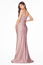 Sleeveless V-Neckline Bridesmaid Long Dress ACC81730