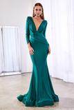 Deep V-Neck Mermaid  Dress CD0168