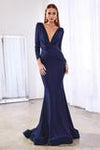 Deep V-Neck Mermaid  Dress CD0168