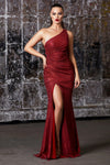 One Shoulder Sheath Shape Prom Dress CDCH202