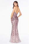 V-Neck Spaghetti Strap Mermaid Prom Dress CDCR843