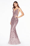 V-Neck Spaghetti Strap Mermaid Prom Dress CDCR843