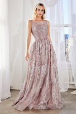 Scoop Neck Lace A-Line Prom Dress CDCR852