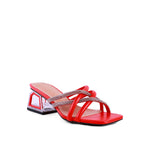 PARISIAN CUT OUT HEEL DIAMANTE SANDALS