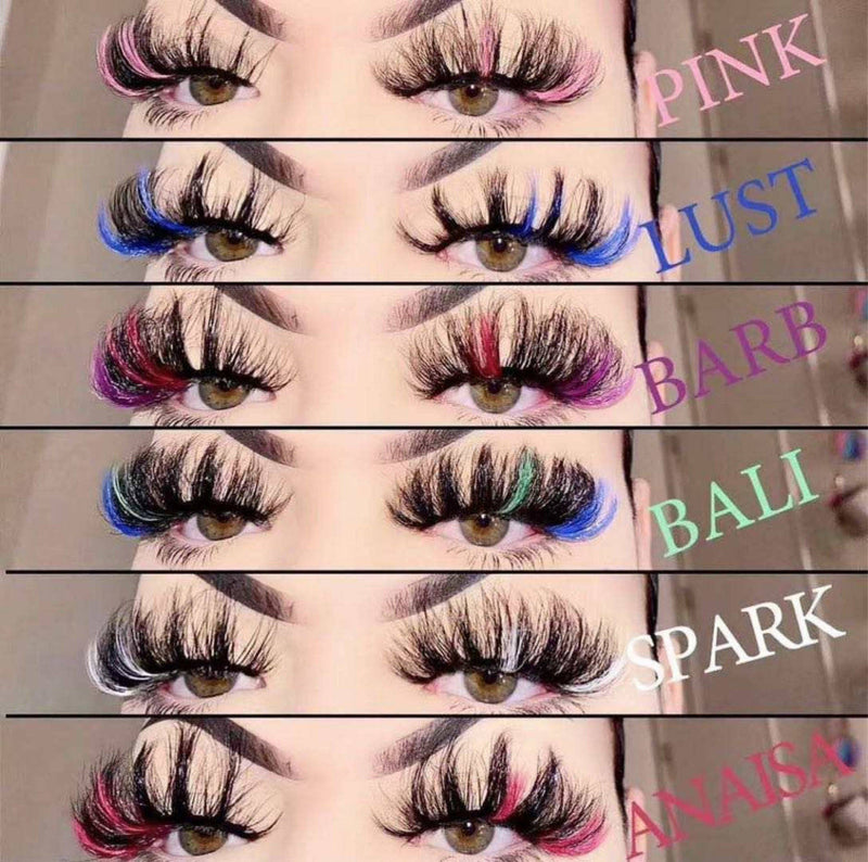 25 MM Color Lashes: Barbie